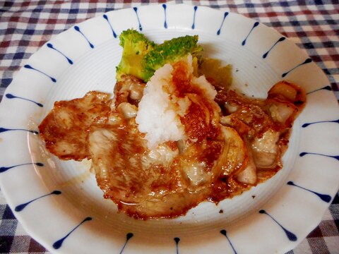 豚のさっと焼きおろし醤油